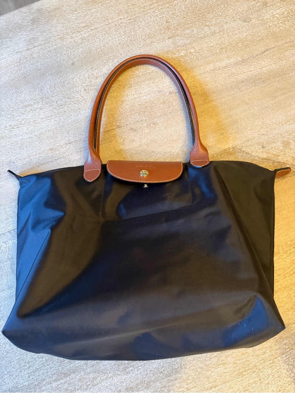 Longchamp Le Pliage Original Large Tote Bag – Black